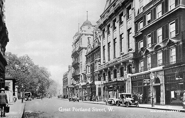 great portland street london historical view
